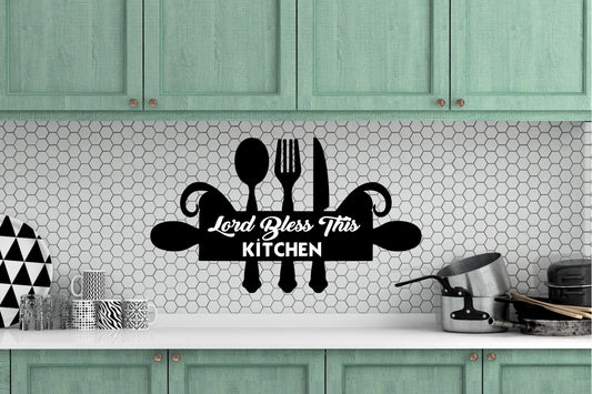 Bless This Kitchen Wall Sign
